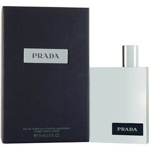 NEW PRADA METALLIC EDITION LIMITED EAU DE TOILETTE AMBER POUR HOMME SPRAY 2.5